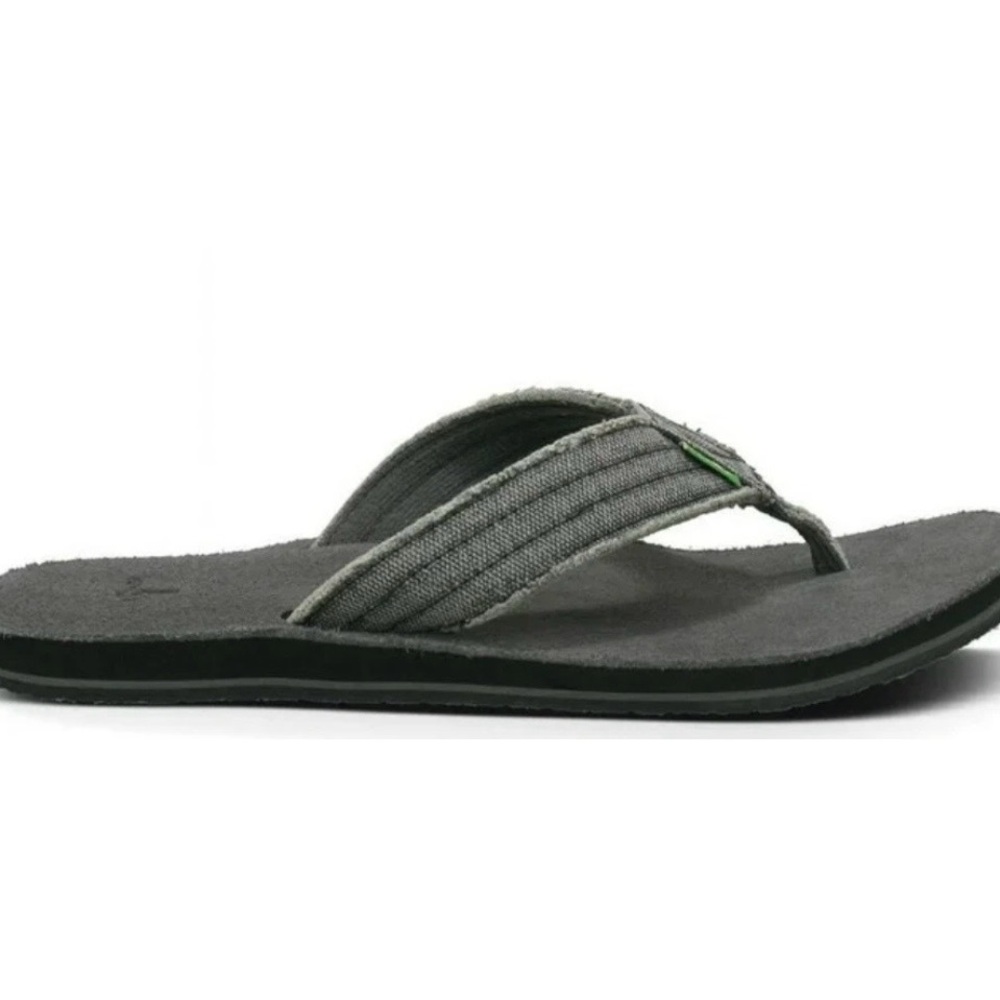 NWT, Men’s Sanuk Fraid Not Flip-Flops. Size 12.. - Picture 3 of 4